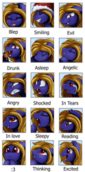 Size: 2349x4739 | Tagged: safe, artist:pridark, oc, oc only, oc:butter cream, bat pony, :p, angry, bat pony oc, bottle, cat face, christmas, commission, crying, drunk, emotions, evil grin, excited, expressions, female, gift art, glasses, grin, hat, hearth's warming, holiday, infatuation, looking at you, mare, meme, reading, santa hat, shocked, silly, sleeping, smiling, solo, tired, tongue out, yawn