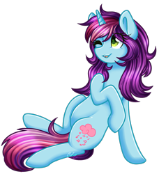 Size: 1459x1603 | Tagged: safe, artist:sketchyhowl, oc, oc only, oc:rain, pony, unicorn, female, mare, one eye closed, simple background, solo, transparent background, wink