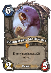 Size: 400x569 | Tagged: safe, artist:assasinmonkey, maulwurf, to change a changeling, card, crossover, hearthstone, legendary, trading card, trading card game, warcraft