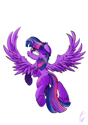 Size: 3508x4961 | Tagged: safe, artist:tony-retro, twilight sparkle, twilight sparkle (alicorn), alicorn, pony, flying, high res, plot, sad, simple background, solo, transparent background