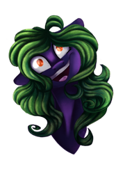 Size: 640x960 | Tagged: safe, artist:immagoddampony, mane-iac, pony, bust, portrait, simple background, solo, transparent background