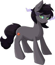 Size: 404x476 | Tagged: safe, artist:violentdreamsofmine, oc, oc only, oc:ruby reap, earth pony, pony, dark magic, female, magic, mare, simple background, solo, transparent background