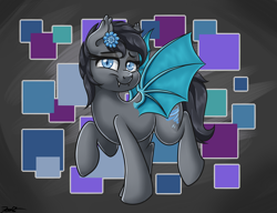 Size: 3000x2300 | Tagged: safe, artist:blues4th, oc, oc only, oc:seachell, bat pony, pose, solo, standing, wings