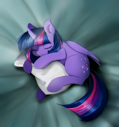 Size: 1024x1100 | Tagged: safe, artist:skyeypony, twilight sparkle, twilight sparkle (alicorn), alicorn, pony, cute, eyes closed, female, mare, pillow, sleeping, smiling, solo, twiabetes