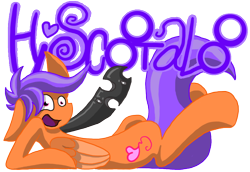 Size: 850x586 | Tagged: safe, artist:lincolm, scootaloo, changeling hybrid, hi scootaloo, simple background, solo, transparent background