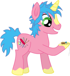 Size: 1961x2112 | Tagged: safe, artist:malte279, oc, oc only, oc:multi purpose, unicorn, artist, free to use, simple background, transparent background