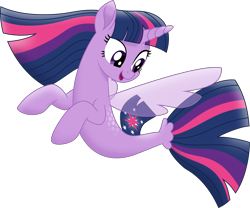 Size: 4913x4096 | Tagged: safe, artist:tralomine, twilight sparkle, twilight sparkle (alicorn), alicorn, seapony (g4), my little pony: the movie, .svg available, absurd resolution, seaponified, seapony twilight, simple background, solo, species swap, transparent background, vector