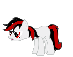 Size: 900x700 | Tagged: safe, artist:age3rcm, oc, oc only, oc:blackjack, pony, unicorn, fallout equestria, blank flank, female, mare, simple background, solo, transparent background, vector