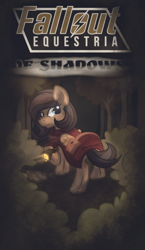 Size: 2313x4000 | Tagged: safe, artist:amura-of-jupiter, oc, oc only, oc:quillwright, pegasus, pony, fallout equestria, fallout equestria: of shadows