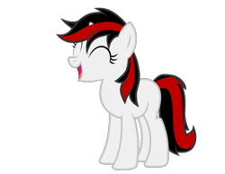 Size: 900x700 | Tagged: safe, artist:age3rcm, oc, oc only, oc:blackjack, pony, unicorn, fallout equestria, blank flank, female, mare, simple background, solo, transparent background, vector