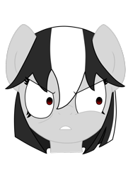 Size: 1024x1365 | Tagged: safe, artist:silver dash, oc, oc only, oc:live wire, female, fusion, head, mare, solo