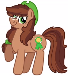 Size: 2500x2777 | Tagged: safe, artist:kindheart525, oc, oc only, oc:arizona, earth pony, pony, bow, hair bow, hat, offspring, parent:applejack, parent:trouble shoes, parents:troublejack, solo