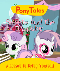 Size: 620x740 | Tagged: artist needed, safe, edit, sweetie belle, pony, series:pony tales, parody, veggietales