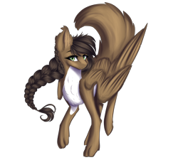 Size: 5000x4500 | Tagged: safe, artist:crazllana, oc, oc only, oc:lupus, hybrid, pegasus, pony, absurd resolution, female, simple background, solo, transparent background