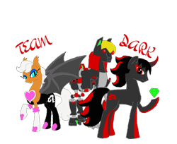 Size: 1024x837 | Tagged: safe, artist:spqr21, pony, robot, robot pony, chaos emerald, crossover, deviantart muro, e-123 omega, ponified, rouge the bat, shadow the hedgehog, simple background, sonic the hedgehog (series), transparent background