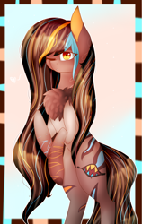 Size: 1500x2366 | Tagged: safe, artist:karinanight125, oc, oc only, oc:hya, pony, chest fluff, female, mare, solo