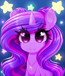 Size: 2896x3386 | Tagged: safe, artist:fluffymaiden, oc, oc only, oc:hazel, pony, commission, female, heart eyes, looking at you, mare, smiling, solo, wingding eyes