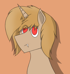 Size: 1032x1088 | Tagged: safe, artist:nguyendeliriam, oc, oc only, oc:hector, hybrid, unicorn, avatar, bust, portrait, simple background