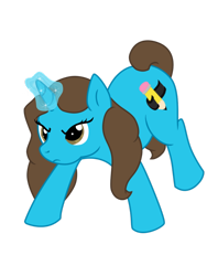 Size: 774x1032 | Tagged: safe, artist:vcm1824, oc, oc only, oc:chrissy, glowing horn, simple background, transparent background