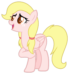 Size: 1076x1152 | Tagged: safe, artist:cutiesparkle, oc, oc only, oc:buttercup, pegasus, pony, female, freckles, mare, offspring, parent:big macintosh, parent:fluttershy, parents:fluttermac, simple background, solo, transparent background