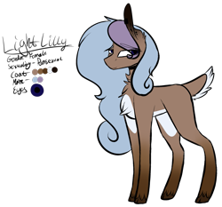 Size: 1479x1381 | Tagged: safe, artist:sweetmelon556, oc, oc only, oc:light lily, earth pony, pony, deer tail, female, mare, reference sheet, simple background, solo, transparent background