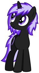 Size: 3000x5500 | Tagged: safe, artist:lost-our-dreams, oc, oc only, oc:dark heart, pony, unicorn, female, high res, mare, simple background, solo, transparent background