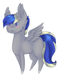 Size: 1335x1591 | Tagged: safe, artist:angelic-shield, derpibooru exclusive, oc, oc only, oc:silver star, pegasus, pony, chibi, gift art, simple background, small, smol, smolpone, solo, transparent background