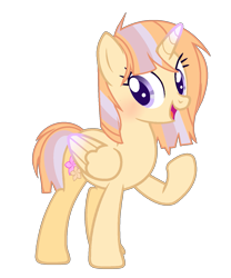 Size: 1173x1410 | Tagged: safe, artist:samanrakia, oc, oc only, oc:applelil, alicorn, pony, base used, female, magical lesbian spawn, mare, offspring, parent:applejack, parent:twilight sparkle, parents:twijack, simple background, solo, transparent background