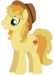 Size: 308x437 | Tagged: safe, artist:janethepegasus, braeburn, earth pony, pony, alternate hairstyle, alternate universe