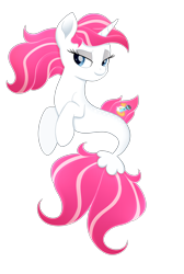 Size: 2372x3520 | Tagged: safe, artist:scarlet-spectrum, oc, oc only, oc:vixen, seapony (g4), commission, female, mare, seaponified, seapony vixen, simple background, smiling, solo, species swap, transparent background