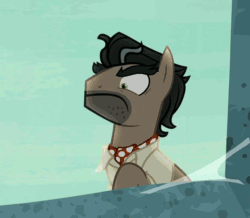 Size: 916x798 | Tagged: safe, screencap, doctor caballeron, pony, daring done?, >:c, angry, faic, frown, gif, male, non-animated gif, solo, stallion
