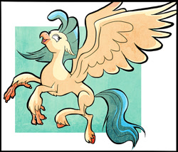 Size: 800x685 | Tagged: safe, artist:nukilik, princess skystar, classical hippogriff, hippogriff, my little pony: the movie, female, missing accessory, solo