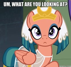 Size: 600x566 | Tagged: safe, edit, edited screencap, screencap, somnambula, pony, daring done?, image macro, meme