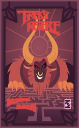 Size: 604x976 | Tagged: safe, screencap, lord tirek, a fine line, better together, equestria girls, maze, poster, tirek's revenge, video game