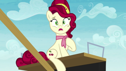 Size: 1280x720 | Tagged: safe, derpibooru import, screencap, cherry jubilee, earth pony, pony, party pooped, female, mare, solo