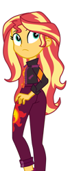 Size: 859x2160 | Tagged: safe, artist:gmaplay, derpibooru import, sunset shimmer, better together, equestria girls, bunset shimmer, butt, music festival outfit, simple background, solo, transparent background