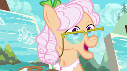 Size: 1280x720 | Tagged: safe, derpibooru import, screencap, apple rose, earth pony, pony, the point of no return, female, glasses