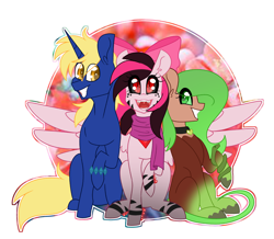 Size: 3049x2659 | Tagged: safe, artist:crazysketch101, derpibooru import, oc, earth pony, pegasus, pony, unicorn, commission