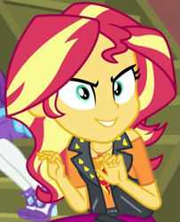 Size: 567x698 | Tagged: safe, derpibooru import, screencap, rarity, sunset shimmer, better together, costume conundrum, equestria girls, cropped