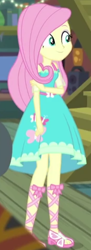 Size: 176x483 | Tagged: safe, derpibooru import, screencap, fluttershy, better together, costume conundrum, equestria girls, cropped, solo