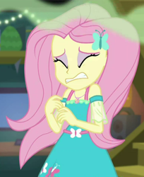 Size: 762x936 | Tagged: safe, derpibooru import, screencap, fluttershy, better together, costume conundrum, equestria girls, cropped, solo