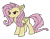 Size: 2122x1644 | Tagged: safe, artist:daringdo-while, artist:vinylwalk3r, derpibooru import, editor:vinylwalk3r, fluttershy, bat pony, pony, hair, pink, present, simple background, solo, transparent background, vector, yellow