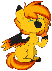 Size: 1804x2436 | Tagged: safe, artist:jetjetj, derpibooru import, part of a set, oc, pegasus, pony, chibi, colored wings, commission, fruit, male, simple background, solo, stallion, transparent background, two toned wings, wings, ych result
