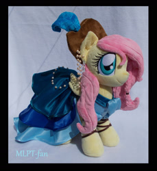 Size: 1532x1676 | Tagged: safe, artist:calusariac, derpibooru import, fluttershy, pony, clothes, dress, irl, photo, pirate fluttershy, plushie, solo