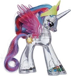 Size: 425x454 | Tagged: safe, derpibooru import, princess celestia, alicorn, pony, glitter, merchandise, toy, transparent