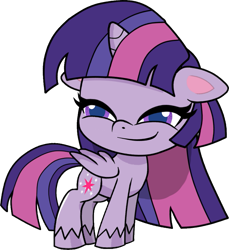 Size: 889x971 | Tagged: safe, artist:galacticflashd, derpibooru import, twilight sparkle, twilight sparkle (alicorn), alicorn, pony, my little pony: pony life, female, mare, simple background, smiling, smug, smuglight sparkle, solo, transparent background, vector