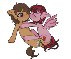 Size: 888x731 | Tagged: safe, artist:puppyz, derpibooru import, oc, earth pony, pegasus, pony, original art, simple background, transparent background