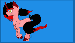 Size: 3248x1846 | Tagged: safe, artist:toptian, derpibooru import, oc, oc only, pony, unicorn, horn, running, solo, unicorn oc