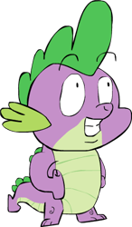 Size: 259x442 | Tagged: safe, artist:patrickbobsponge, derpibooru import, spike, dragon, baby dragon, male, simple background, solo, transparent background