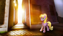 Size: 5760x3240 | Tagged: safe, artist:startledflowerpony, derpibooru import, millie, pony, solo